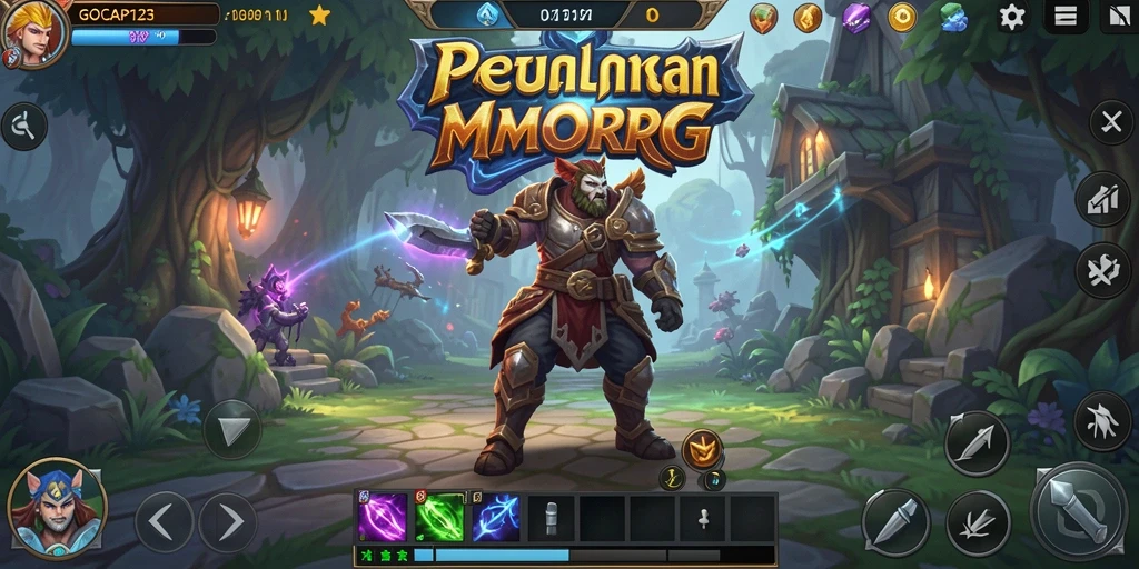 Tampilan gameplay seru dari GOCAP123 di dunia MMORPG.