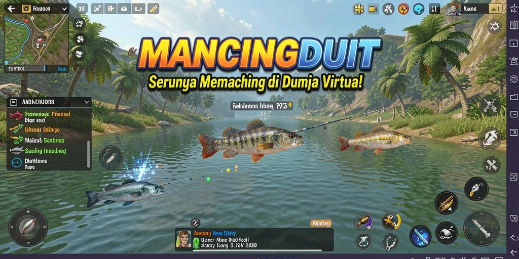 Tangkapan ikan yang menakjubkan dalam MANCINGDUIT.