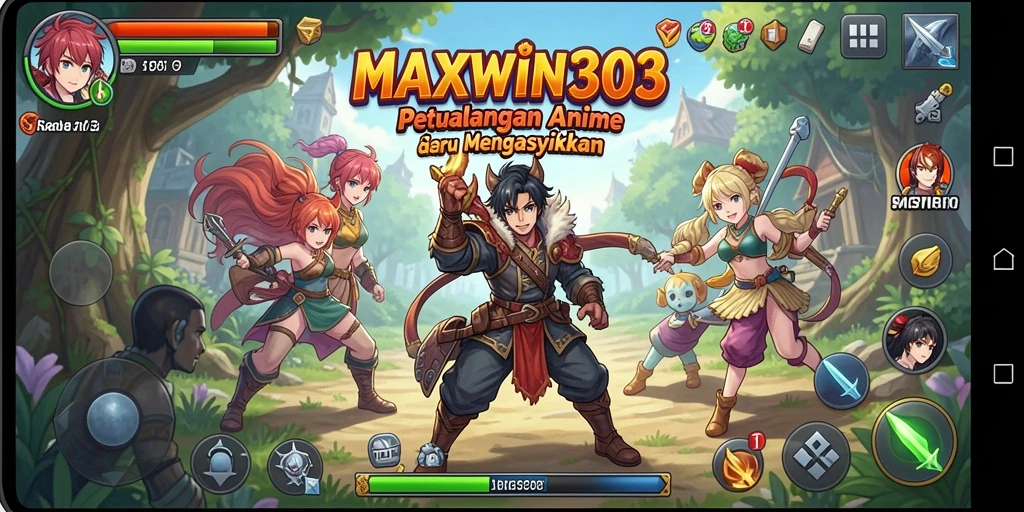 Tampilan gameplay <strong>MAXWIN303</strong> yang penuh aksi dan karakter anime yang menakjubkan.