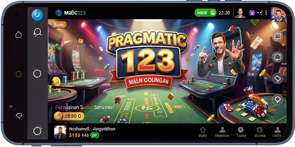 Tampilan menarik dari permainan Kasino di PRAGMATIC123.