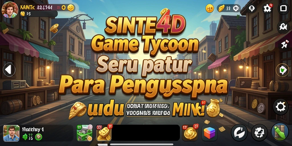 Gameplay menyenangkan dalam mengelola bisnis Tycoon.