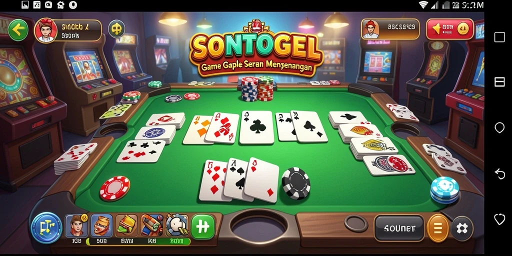 Screenshot gameplay <strong>SONTOGEL</strong> yang menampilkan aksi seru permainan Gaple.