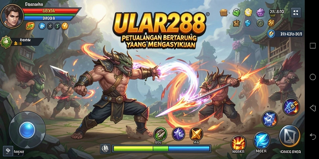Tangkapan layar utama ULAR288 menunjukkan aksi pertarungan yang mendebarkan dan grafis yang menawan.